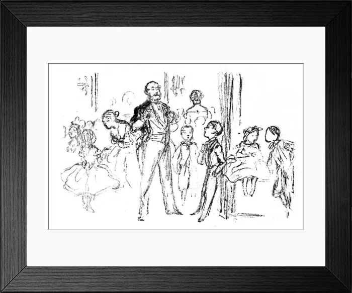 Framed Print : Juvenile Party, From Punch, 1864, (1923). Artist: John Leech Framed Print : Juvenile Party, From Punch, 1864, (1923). Artist: John Leech