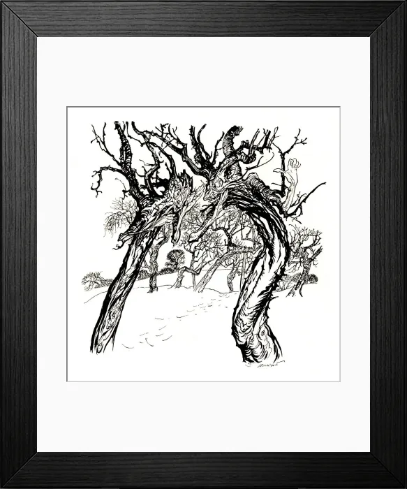 Framed Print : Whispering Trees, From A Dish of Apples, 1917, (1923). Artist: Arthur Rackham Framed Print : Whispering Trees, From A Dish of Apples, 1917, (1923). Artist: Arthur Rackham