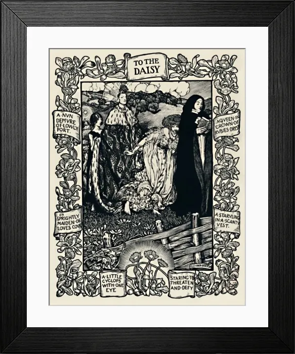 Framed Print : Illustration to Wordsworths Poem To The Daisy, No. 2, 1923. Artist: Eleanor Fortescue-Brickdale Framed Print : Illustration to Wordsworths Poem To The Daisy, No. 2, 1923. Artist: Eleanor Fortescue-Brickdale