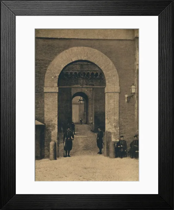 Framed Print : Roma - Entrance to the Vatican Palace, 1910 Framed Print : Roma - Entrance to the Vatican Palace, 1910