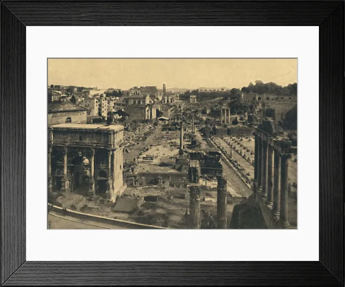 Framed Print : Roma - General View of the Roman Forum, 1910 Framed Print : Roma - General View of the Roman Forum, 1910