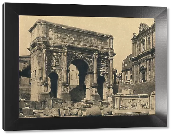 Roma - Roman Forum - Arch of Septimius Severus, 1910