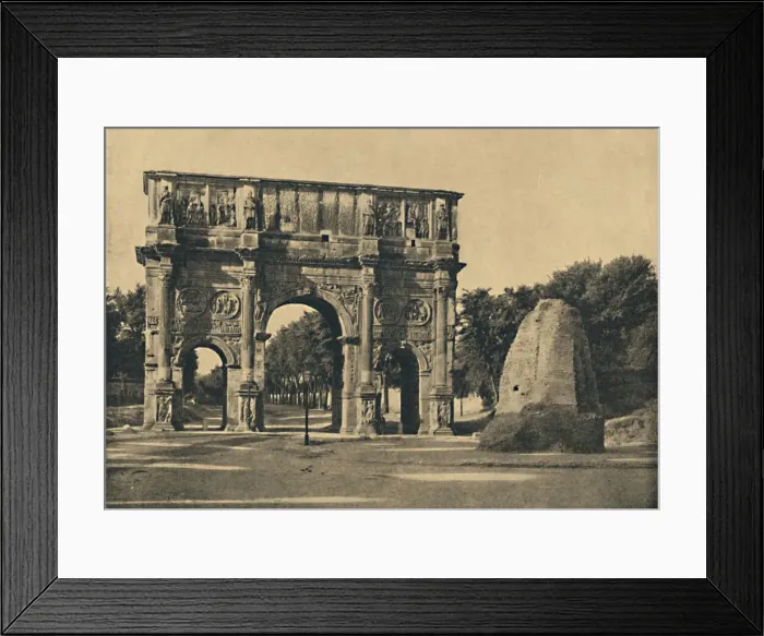 Framed Print : Roma - Arch of Constantine (AD 315), 1910 Framed Print : Roma - Arch of Constantine (AD 315), 1910