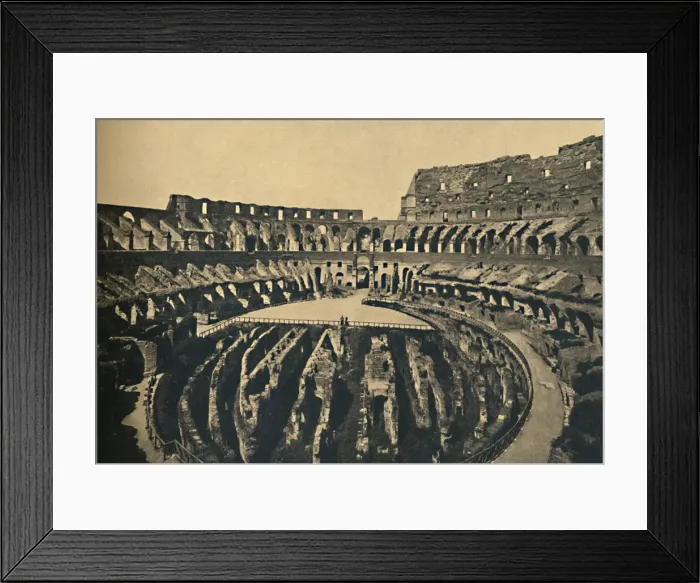 Framed Print : Roma - Flavien Ampitheatre, 1910 Framed Print : Roma - Flavien Ampitheatre, 1910