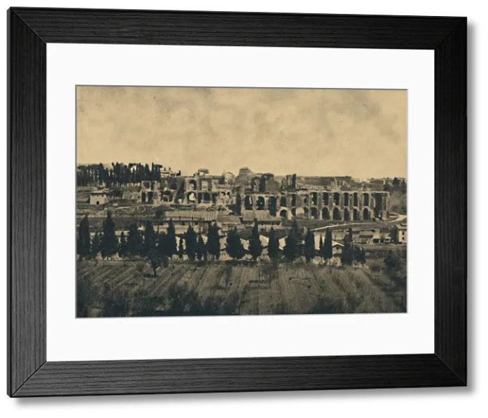 Framed Print : Roma - Grand remains of the substructures of the palace of Septimius Severus, 1910 Framed Print : Roma - Grand remains of the substructures of the palace of Septimius Severus, 1910