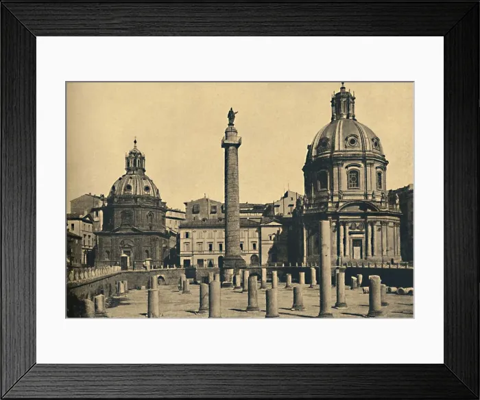 Framed Print : Roma - Column of Trajan, 1910 Framed Print : Roma - Column of Trajan, 1910