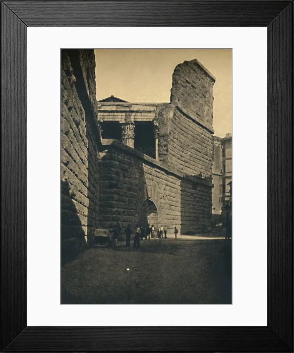 Framed Print : Roma - Wall of the Forum of Augustus, 1910 Framed Print : Roma - Wall of the Forum of Augustus, 1910