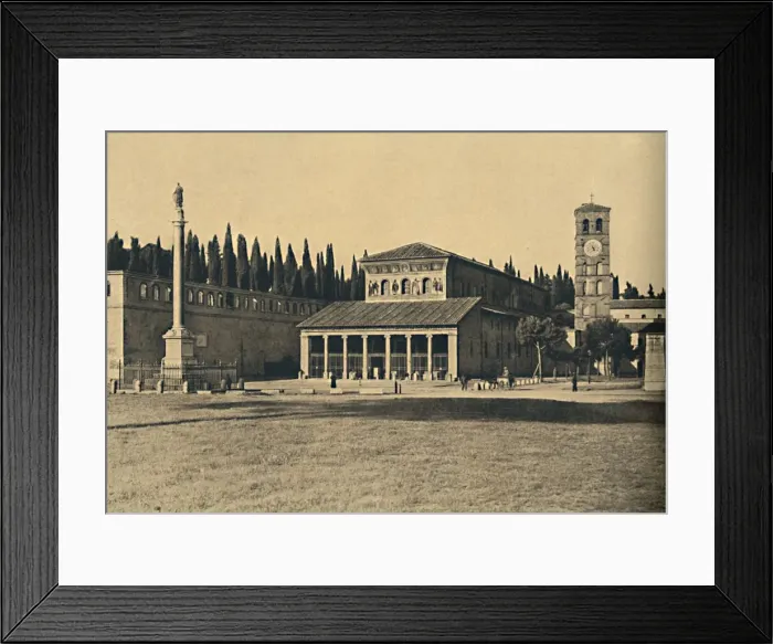 Framed Print : Roma - Basilica di S. Lorenzo fuori le Mura, 1910 Framed Print : Roma - Basilica di S. Lorenzo fuori le Mura, 1910