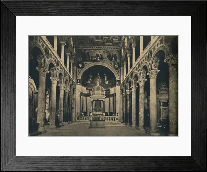 Framed Print : Roma - Basilica of St. Agnes outside the walls on the Street Nomentana, 1910 Framed Print : Roma - Basilica of St. Agnes outside the walls on the Street Nomentana, 1910