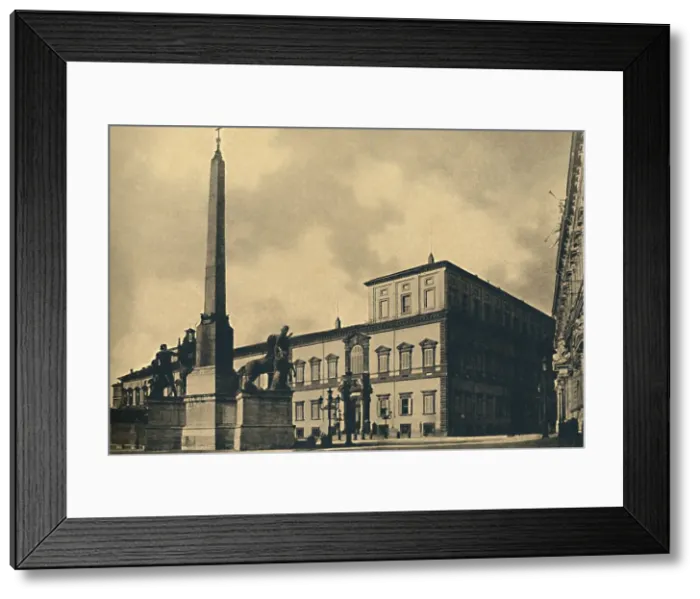 Framed Print : Roma - The Quirinal Palace and Fountain, 1910 Framed Print : Roma - The Quirinal Palace and Fountain, 1910