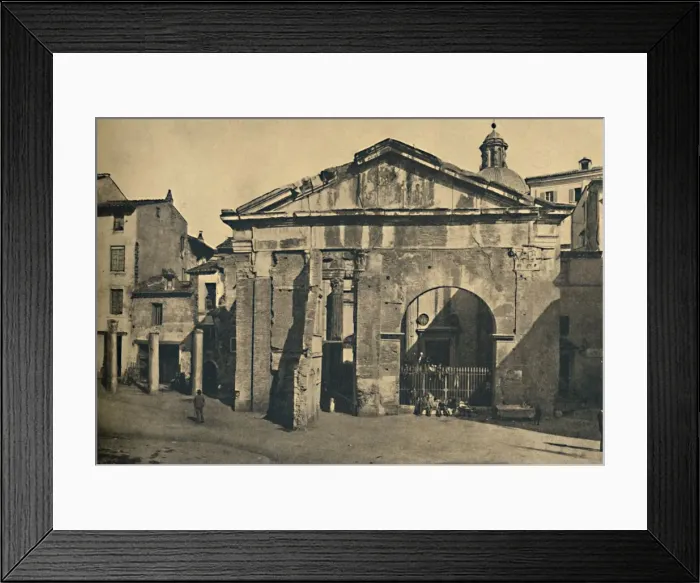 Framed Print : Roma - Portico of Octavia, 1910 Framed Print : Roma - Portico of Octavia, 1910
