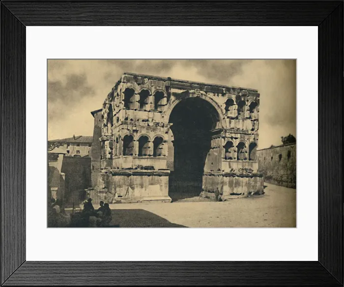 Framed Print : Roma - Arch of Janus Quadrifrons in the Forum Boarium, 1910 Framed Print : Roma - Arch of Janus Quadrifrons in the Forum Boarium, 1910