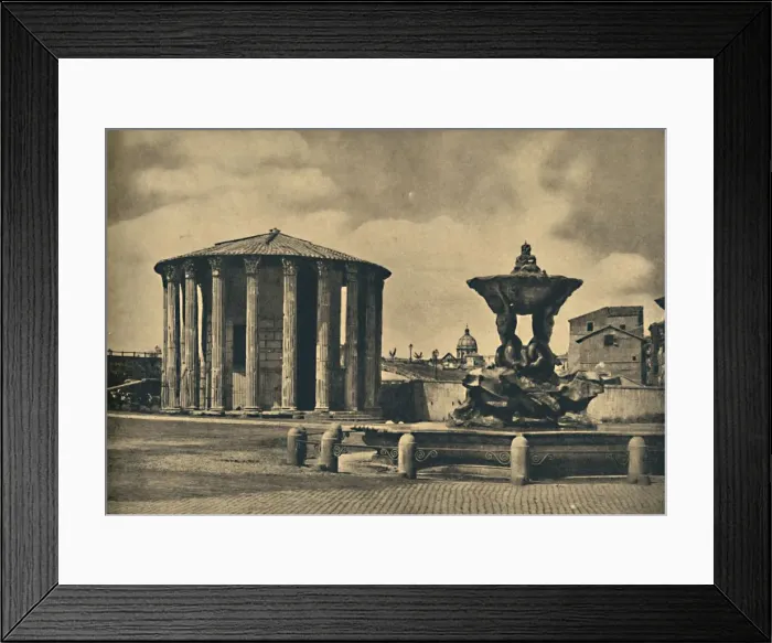 Framed Print : Roma - Piazza Bocca della Verita, 1910 Framed Print : Roma - Piazza Bocca della Verita, 1910