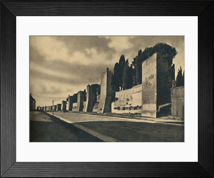 Framed Print : Roma - The Aurelian Wall, 1910 Framed Print : Roma - The Aurelian Wall, 1910