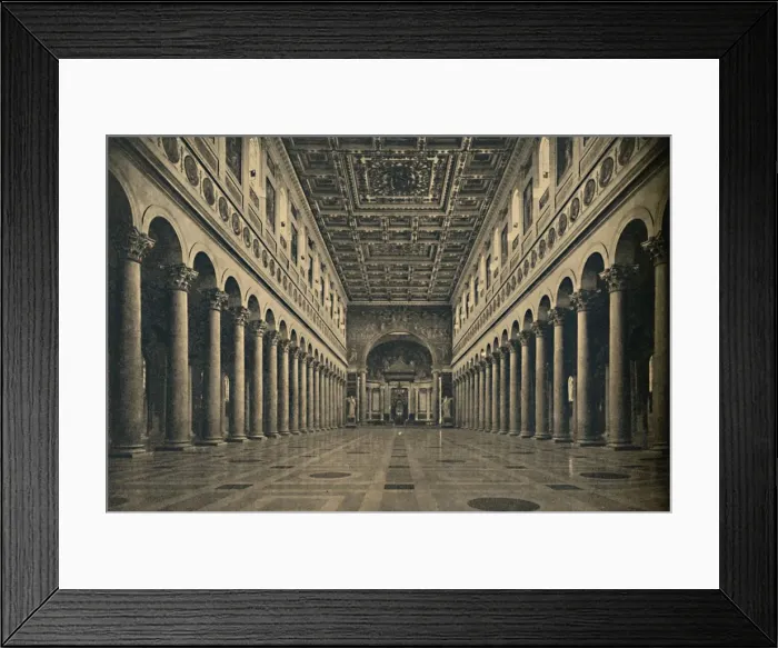 Framed Print : Roma - Basilica of St. Paul outside the walls, 1910 Framed Print : Roma - Basilica of St. Paul outside the walls, 1910