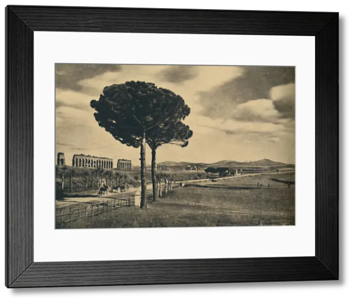 Framed Print : Roma - Neio Appian Way - Ruins of the Aquaduct of Claudius. The Alban Hills, 1910 Framed Print : Roma - Neio Appian Way - Ruins of the Aquaduct of Claudius. The Alban Hills, 1910