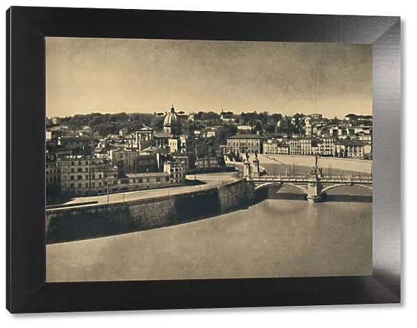 Roma - View of the new bridge of Victor Emmanuel, 1910