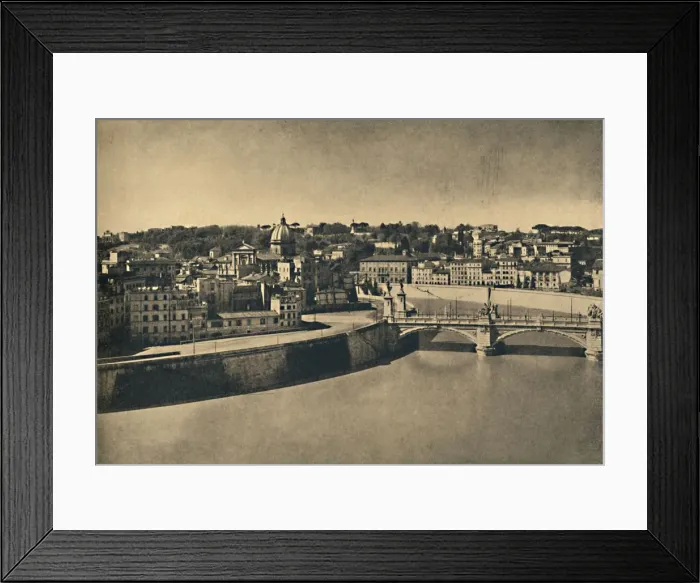 Framed Print : Roma - View of the new bridge of Victor Emmanuel, 1910 Framed Print : Roma - View of the new bridge of Victor Emmanuel, 1910