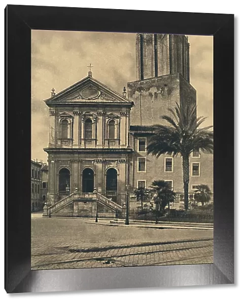 Roma - Via Nazionale. Church of St. Catherine and the Tower of the Militie, 1910