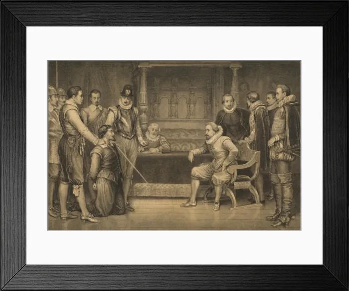 Framed Print : The Gunpowder Plot, 1886. Artist: CF Merckel Framed Print : The Gunpowder Plot, 1886. Artist: CF Merckel