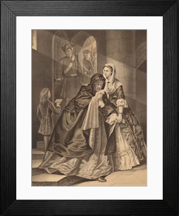 Framed Print : The Escape of Lord Nithsdale from the Tower, 1716, 1886. Artist: P Fraenkel Framed Print : The Escape of Lord Nithsdale from the Tower, 1716, 1886. Artist: P Fraenkel