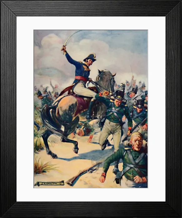 Framed Print : General Janssens at the Battle of Blaauwberg, 1909. Artist: Joseph Ratcliffe Skelton Framed Print : General Janssens at the Battle of Blaauwberg, 1909. Artist: Joseph Ratcliffe Skelton