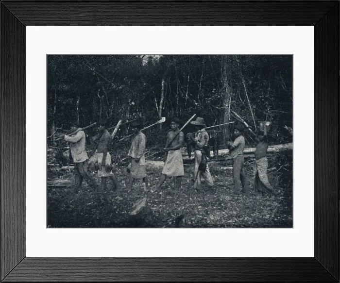 Framed Print : Indios Guaranys, voltando de uma cathada, 1895. Artist: Francisco Henszler Framed Print : Indios Guaranys, voltando de uma cathada, 1895. Artist: Francisco Henszler
