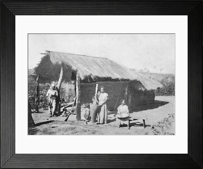 Framed Print : Rancho de Negro, 1895. Artist: Paulo Sack Framed Print : Rancho de Negro, 1895. Artist: Paulo Sack