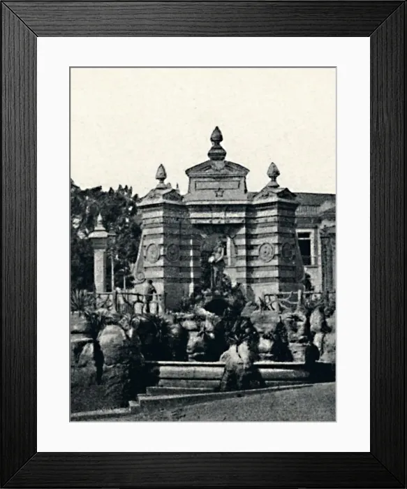 Framed Print : Fonte no Jardim do Palacio, 1895. Artist: Paulo Kowalsky Framed Print : Fonte no Jardim do Palacio, 1895. Artist: Paulo Kowalsky