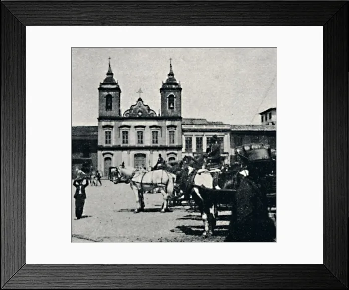 Framed Print : Largo da Se, 1895. Artist: Oscar Ernheim Framed Print : Largo da Se, 1895. Artist: Oscar Ernheim