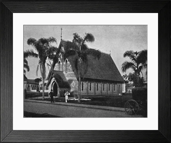 Framed Print : Igreja dos Protestantes, (Protestant Church), 1895. Artist: Paulo Kowalsky Framed Print : Igreja dos Protestantes, (Protestant Church), 1895. Artist: Paulo Kowalsky
