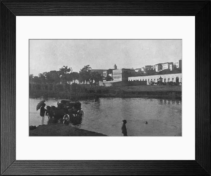 Framed Print : Rua 25 de Marco, 1895. Artists: Wilhelm Gaensly, Rudolf Friedrich Fra Framed Print : Rua 25 de Marco, 1895. Artists: Wilhelm Gaensly, Rudolf Friedrich Fra