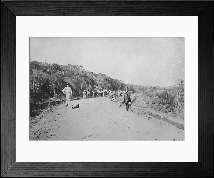 Framed Print : Construccao de um Estrada de Rodagem (S. Bernardo), 1895. Artist: Axel Frick Framed Print : Construccao de um Estrada de Rodagem (S. Bernardo), 1895. Artist: Axel Frick