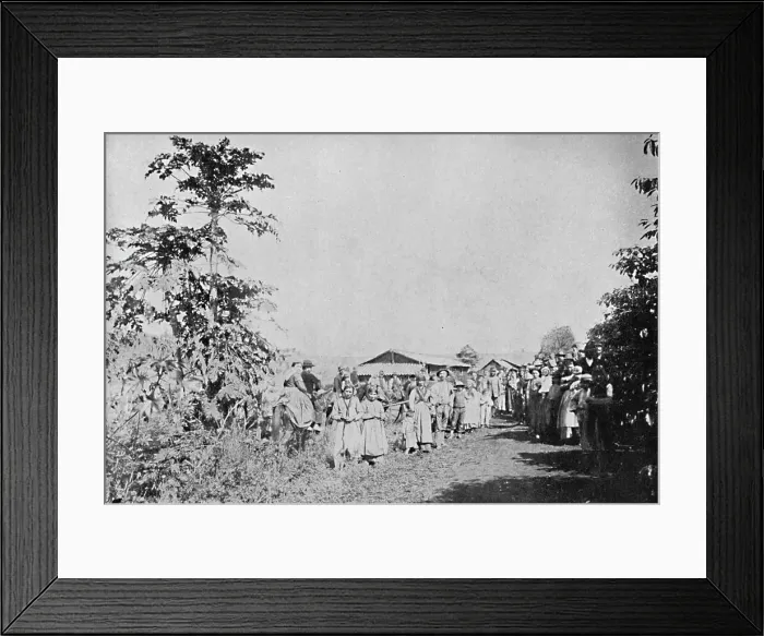 Framed Print : Festa em uma Colonia, (Party in a colony), 1895. Artist: Axel Frick Framed Print : Festa em uma Colonia, (Party in a colony), 1895. Artist: Axel Frick