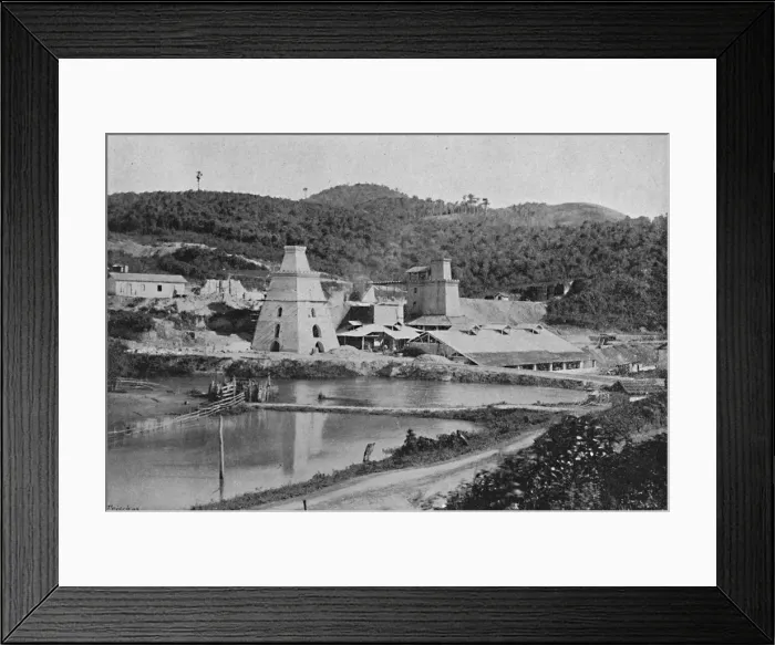 Framed Print : Os Fornos de Calieras, (Lime kilns), 1895. Artist: Paulo Kowalsky Framed Print : Os Fornos de Calieras, (Lime kilns), 1895. Artist: Paulo Kowalsky