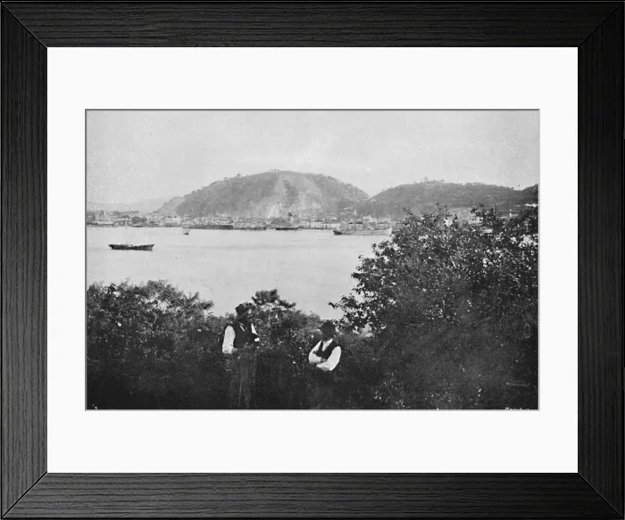 Framed Print : Porto de Santos, 1895. Artist: Paulo Kowalsky Framed Print : Porto de Santos, 1895. Artist: Paulo Kowalsky