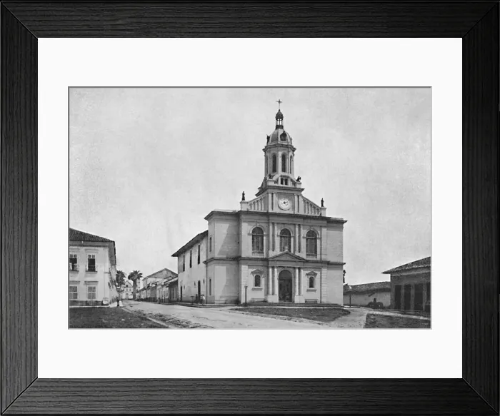 Framed Print : Matriz de Ytu, 1895. Artist: Paulo Kowalsky Framed Print : Matriz de Ytu, 1895. Artist: Paulo Kowalsky