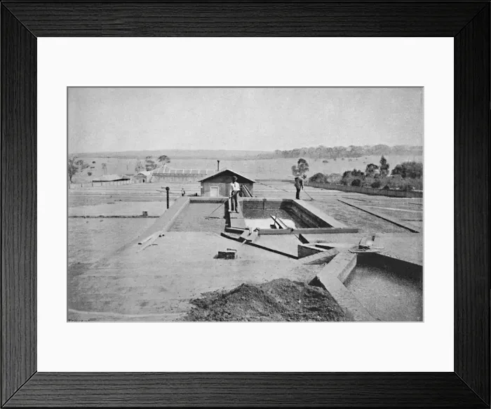Framed Print : Lavadouro de Cafe, (Washing Coffee), 1895. Artist: Axel Frick Framed Print : Lavadouro de Cafe, (Washing Coffee), 1895. Artist: Axel Frick