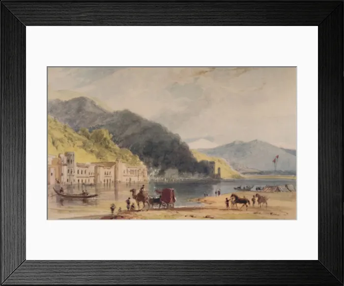 Framed Print : The Hurduwar - where the Ganges enters the Plains of Hindoostan, c1786-1791, (1935). Artist: William Daniell Framed Print : The Hurduwar - where the Ganges enters the Plains of Hindoostan, c1786-1791, (1935). Artist: William Daniell