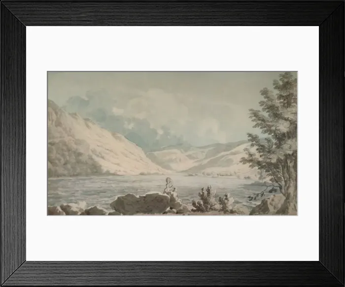 Framed Print : Hawes Water, Westmorland, c1790, (1935). Artist: Edward Dayes Framed Print : Hawes Water, Westmorland, c1790, (1935). Artist: Edward Dayes