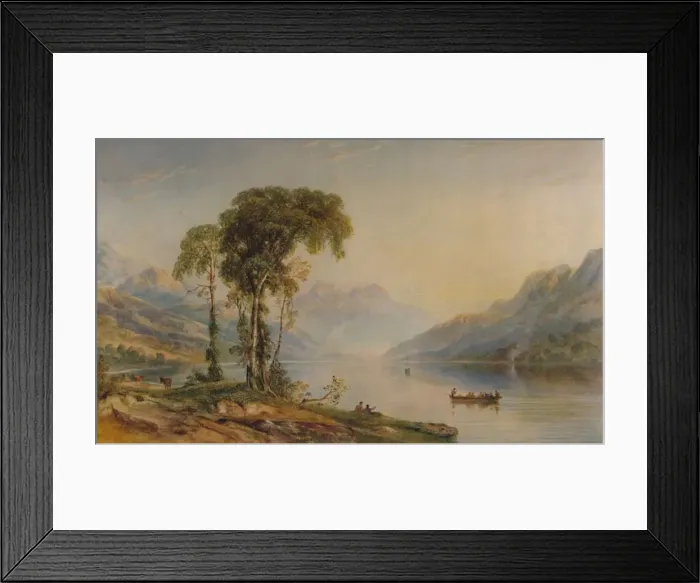 Framed Print : Ben Venue from Loch Achray, 1840, (1935). Artist: Anthony Vandyke Copley Fielding Framed Print : Ben Venue from Loch Achray, 1840, (1935). Artist: Anthony Vandyke Copley Fielding