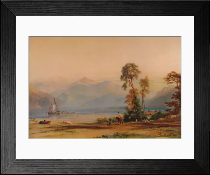 Framed Print : View of Snowdon from Tremadoc, c1842, (1935). Artist: Anthony Vandyke Copley Fielding