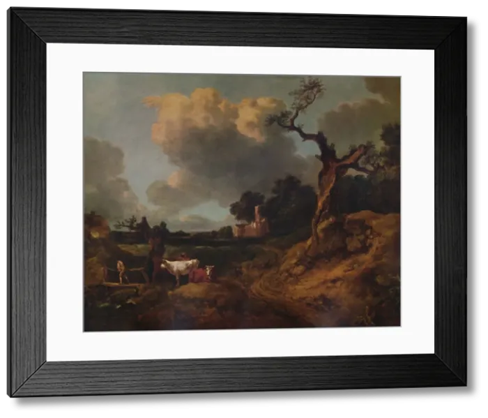 Framed Print : Elmsett Church, West Suffolk, 18th century, (1935). Artist: Thomas Gainsborough Framed Print : Elmsett Church, West Suffolk, 18th century, (1935). Artist: Thomas Gainsborough