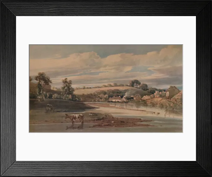 Framed Print : Beddgelert, 1800, (1935). Artist: Thomas Girtin Framed Print : Beddgelert, 1800, (1935). Artist: Thomas Girtin