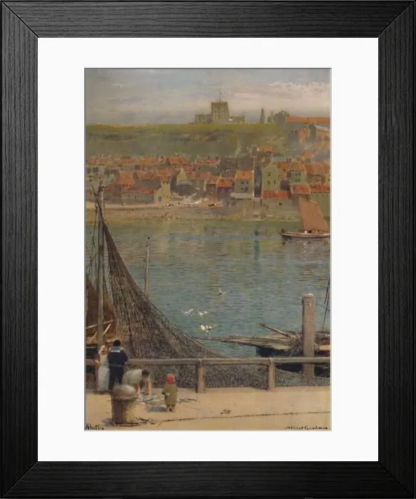 Framed Print : Whitby, 19th-20th century, (1935). Artist: Albert Goodwin Framed Print : Whitby, 19th-20th century, (1935). Artist: Albert Goodwin