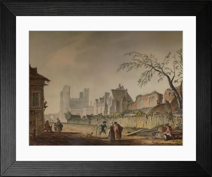 Framed Print : St. Augustines Gate, Canterbury, 18th century, (1935). Artist: Samuel Hieronymus Grimm Framed Print : St. Augustines Gate, Canterbury, 18th century, (1935). Artist: Samuel Hieronymus Grimm