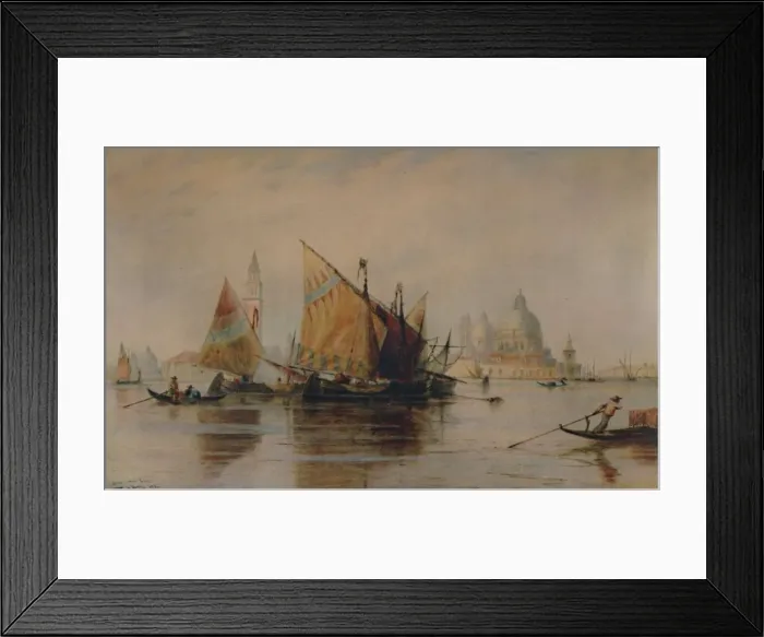 Framed Print : Santa Maria della Salute, Venice, 1880, (1935). Artist: Thomas Bush Hardy