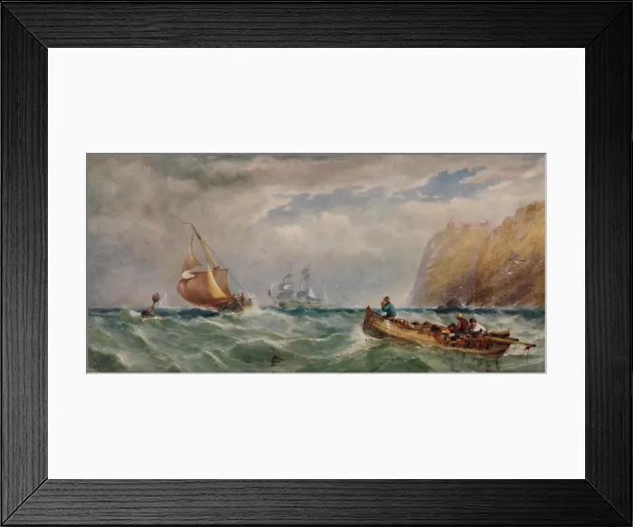 Framed Print : Seapiece, 19th-20th century, (1935). Artist: Edwin Hayes