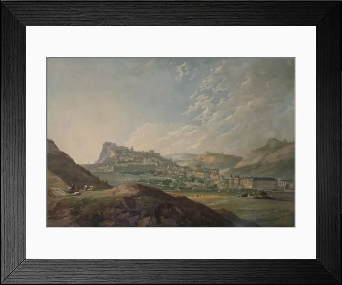 Framed Print : Edinburgh from Arthurs Seat, 1778, (1935). Artist: Thomas Hearne Framed Print : Edinburgh from Arthurs Seat, 1778, (1935). Artist: Thomas Hearne