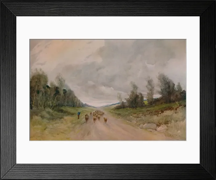Framed Print : On a Northumberland Road, 20th century, (1935). Artist: Robert J Hewitt Framed Print : On a Northumberland Road, 20th century, (1935). Artist: Robert J Hewitt